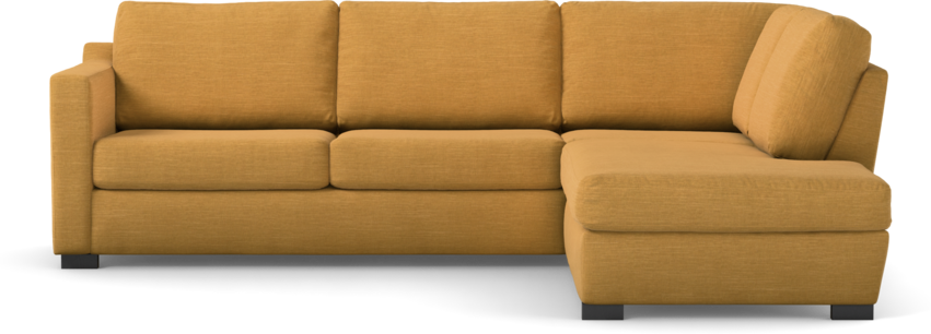 Friday - 2,5-sits soffa med divan höger - Gul