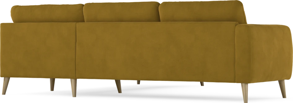 Bridge - Hörnsoffa, 2+2-sits - Gul