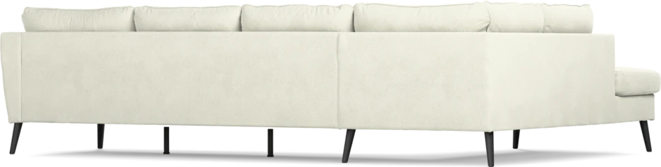 County - 3-sits soffa med divan vänster - Vit
