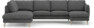 Madison Lux - 2-sits soffa med divan vänster och schäslong höger - Vit