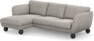 Madison Lux - 2-sits soffa med schäslong vänster - Grå