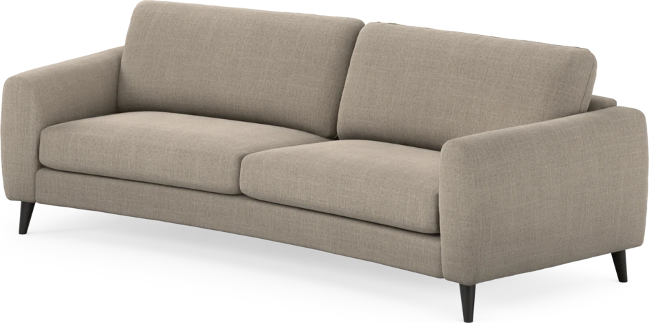 Bridge - 3-sits soffa svängd - Beige