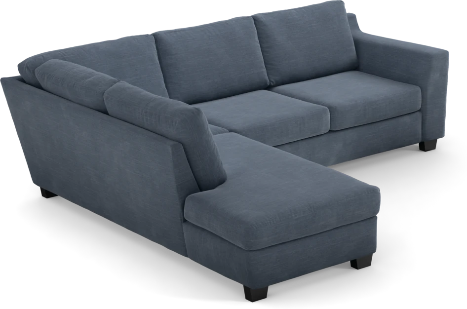 Friday - 2,5-sits soffa med divan vänster - Blå