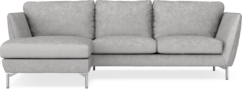 Madison Lux - 2-sits soffa med schäslong vänster - Grå