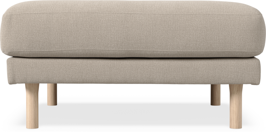 Willow - Fotpall, fast klädsel - Beige
