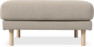 Willow - Fotpall, fast klädsel - Beige