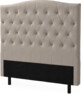 Delux Välvd - Sänggavel, 90-210 cm - Beige