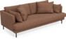 Harper - 3-sits soffa, hel dyna - Orange