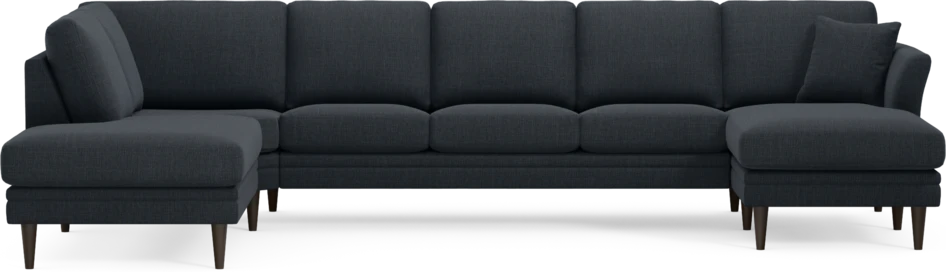 Eden - 3-sits soffa med divan vänster och schäslong höger - Blå