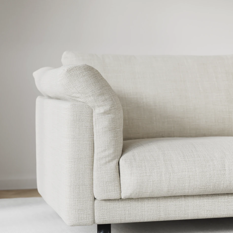 Cherrie - 4-sits soffa, fast klädsel - Beige