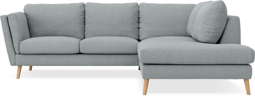 Madison - 2-sits soffa med divan höger - Turkos