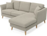 Eden - 2-sits soffa med schäslong - Brun