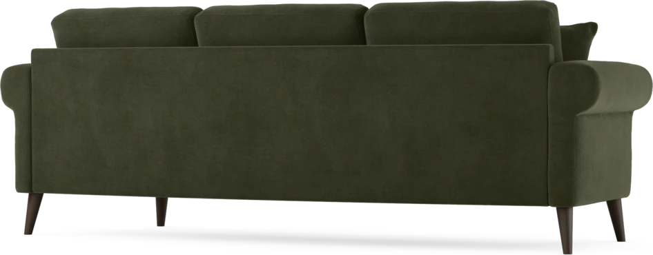 Eden - 3-sits soffa svängd - Grön