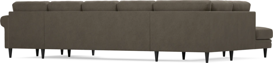 Eden - 3-sits soffa med divan vänster och schäslong höger - Brun