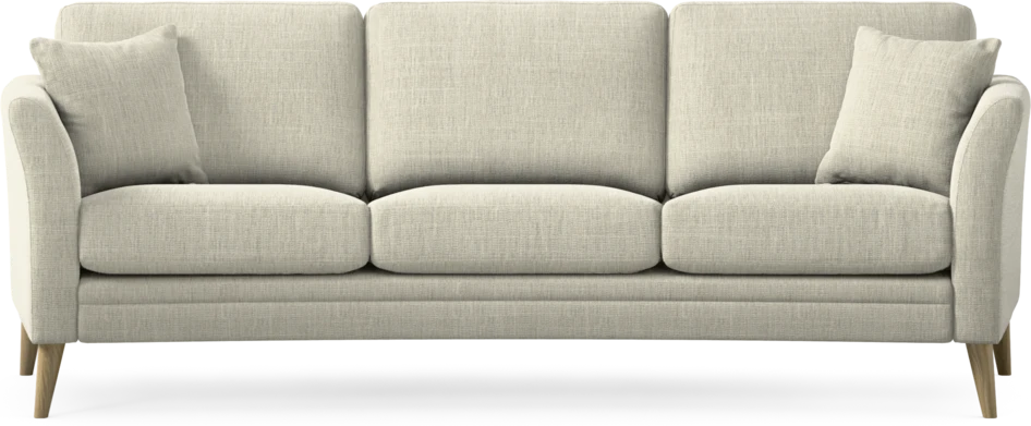 Eden - 3-sits soffa svängd - Beige