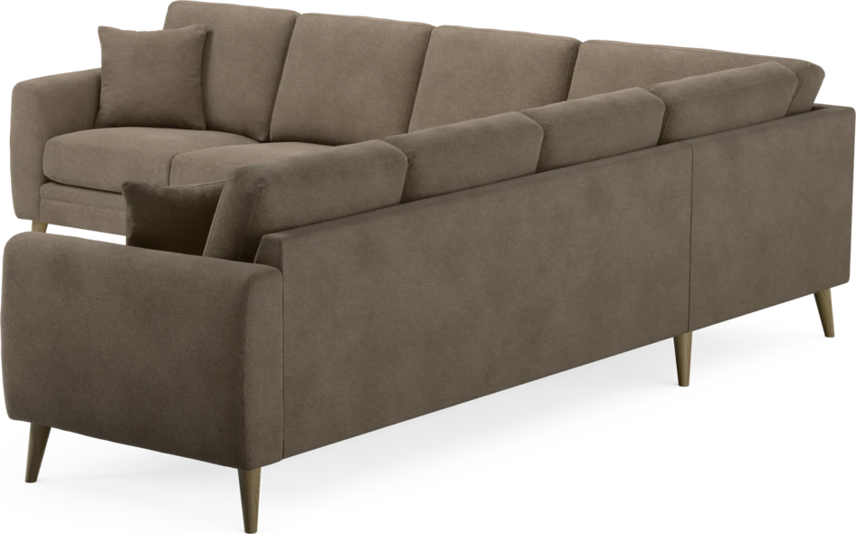 Eden - Hörnsoffa, 3+3-sits - Brun