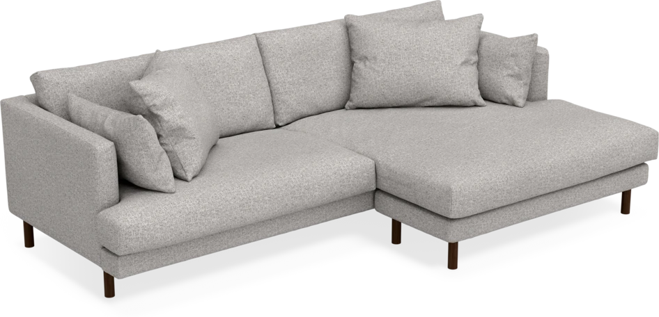 Harper - 4-sits med schäslong XL höger - Vit