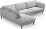 Madison - 3-sits soffa med divan vänster - Grå
