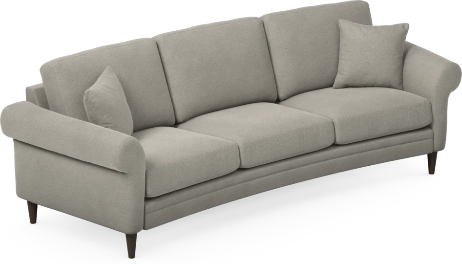 Eden - 3-sits soffa svängd - Grå