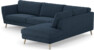 Madison Lux - 3-sits soffa med divan höger - Blå