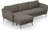 County - 3-sits soffa med flyttbar schäslong - Grå