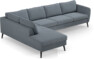 County - 3-sits soffa med divan vänster - Blå