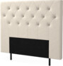 New York pikerad - Sänggavel, 90-210 cm - Beige
