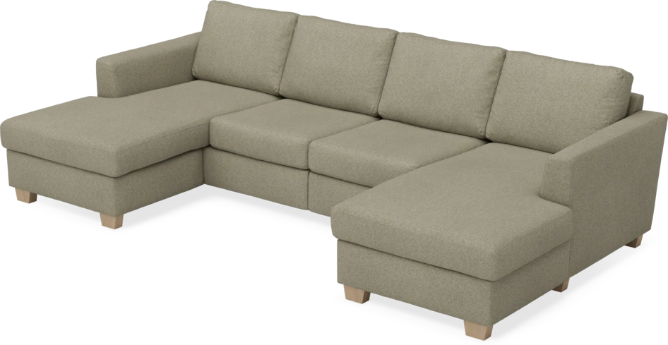 Friday - 2-sits soffa med två schäslonger - Beige