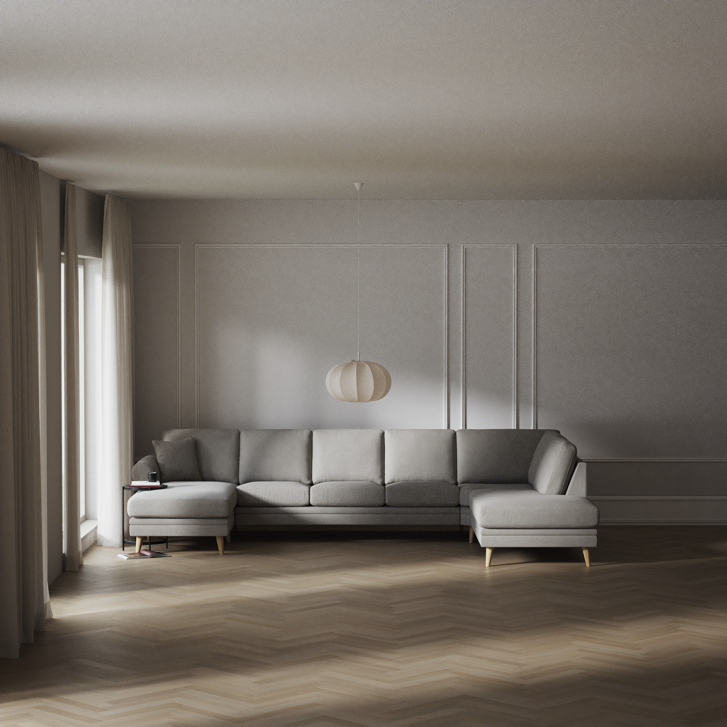 Eden - 3-sits soffa med schäslong vänster och divan höger - inspiration