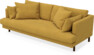 Harper - 3-sits soffa, hel dyna - Gul
