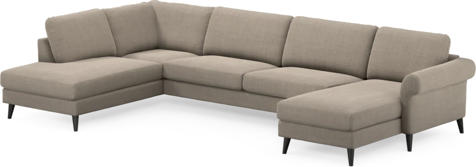 Bridge - 3-sits soffa med divan vänster och schäslong höger - Beige