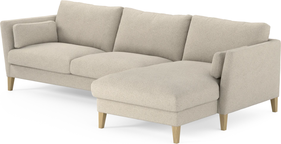 Winston - 3-sits soffa med schäslong, vändbar - Beige