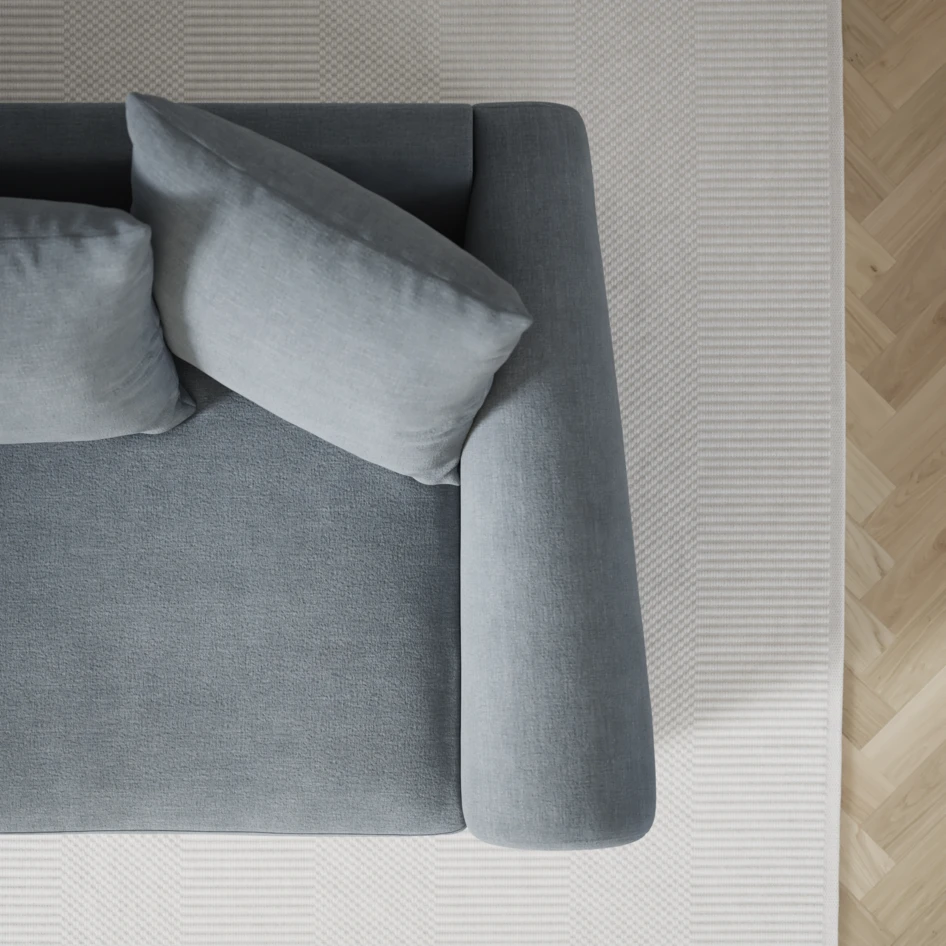 Town - 3-sits soffa med divan vänster och schäslong höger - Blå
