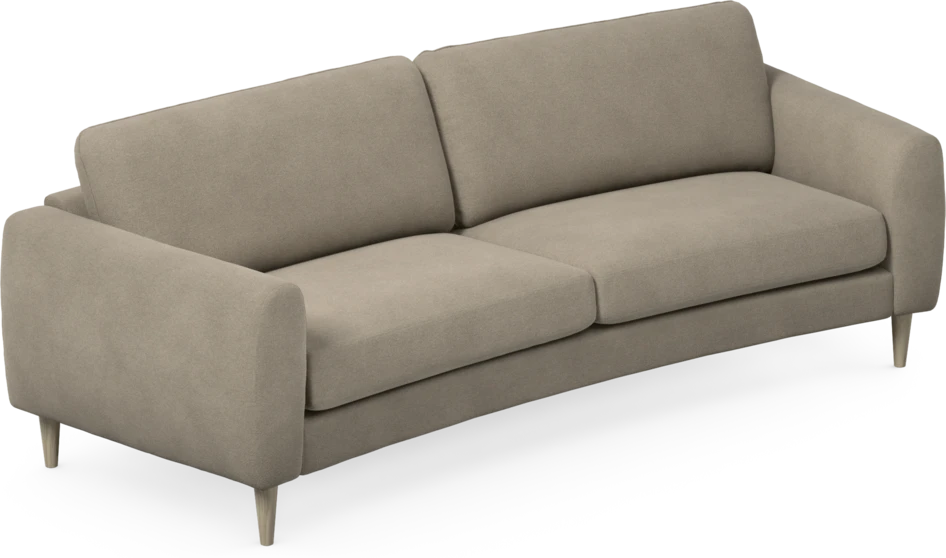 Bridge - 3-sits soffa svängd - Beige