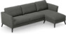 Bridge - 3-sits soffa med schäslong höger - Grå