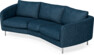 Madison - 3-sits soffa svängd, 70 cm - Blå