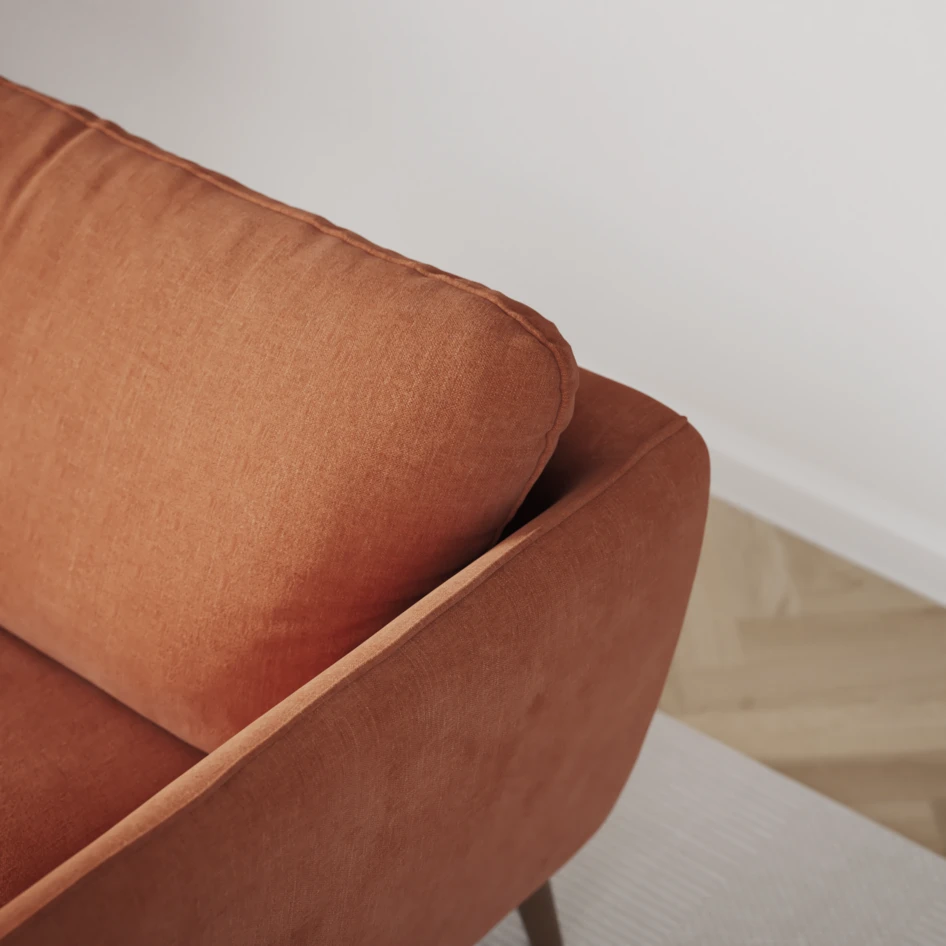 Madison Lux - Hörnsoffa 2+3-sits, hörn 2 - Orange