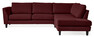 Saturday - 2,5-sits soffa med divan höger - Röd
