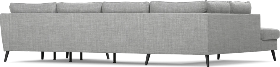 County - 3-sits soffa med divan vänster och schäslong höger - Grå