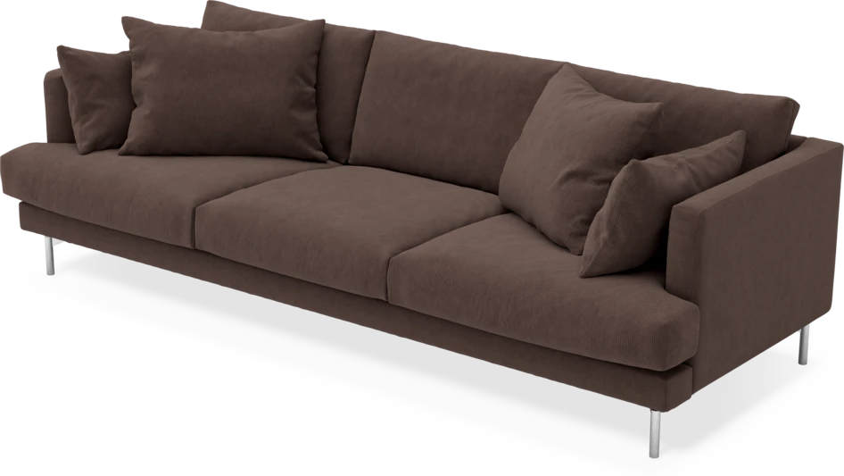 Harper - 4-sits soffa - Brun