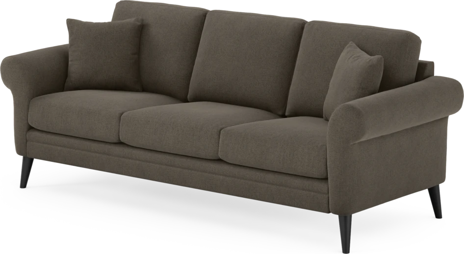 Eden - 3-sits soffa - Brun