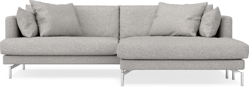 Harper - 4-sits med schäslong XL höger - Vit