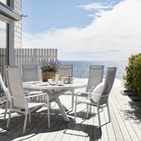 Modena - Utegrupp med bord och 6 reclinerstolar - inspiration