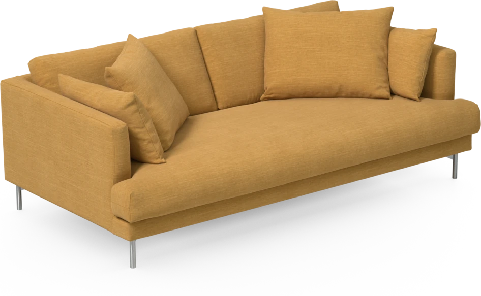 Harper - 3-sits soffa, hel dyna - Gul