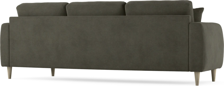 Eden - 3-sits soffa svängd - Grå