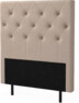 New York pikerad - Sänggavel, 90-210 cm - Beige