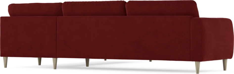 Bridge - Hörnsoffa, 3+2-sits - Röd