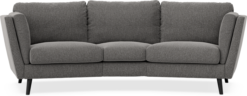 Madison - 3-sits soffa svängd, 70 cm - Brun