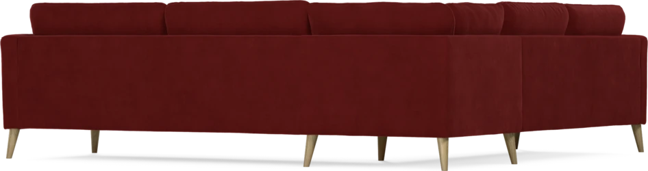 Bridge - Hörnsoffa, 2+3-sits - Röd