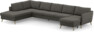 County - 4-sits soffa med divan vänster och schäslong höger - Grå